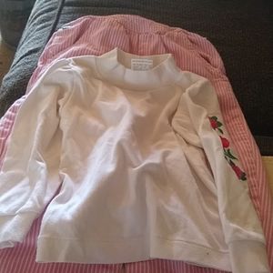 3T OshKosh overalls w cute shirt w roses on sleeve